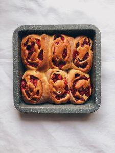 Bułeczki z truskawkami